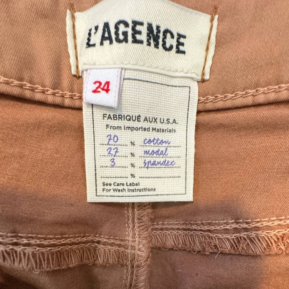 LAGENCE NWT $275 Margot Mid-rise Skinny Ankle in Hazelnut Size 24